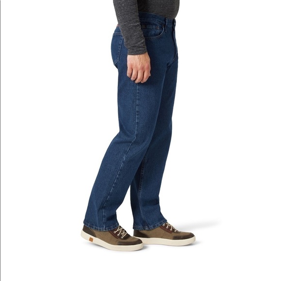 Wrangler Five Star Relaxed Fit Dark Rinse Jeans Men’s size 36W x 29L - Picture 3 of 3